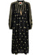 SUN EMBROIDERED MIDI DRESS