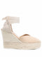 heart-shaped wedge espadrilles