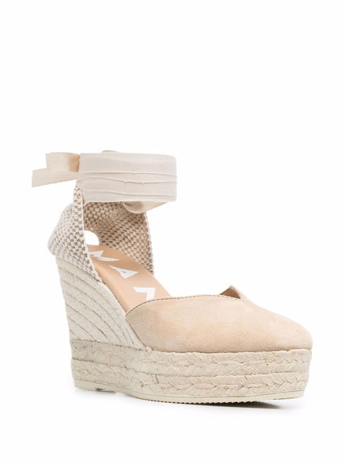heart-shaped wedge espadrilles