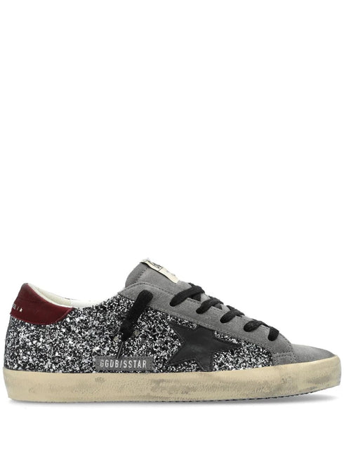 SUPER STAR GLITTER UPPER SUEDE TOE LEATHER STAR AND HEEL
