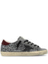 SUPER STAR GLITTER UPPER SUEDE TOE LEATHER STAR AND HEEL