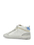 MID STAR NAPPA UPPER SUEDE TOE AND SPUR LAMINATED LEATHER HEEL
