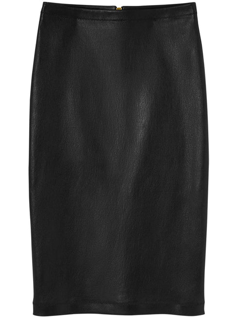 SKIRT LEATHER PLONGE
