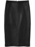 SKIRT LEATHER PLONGE