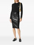 SKIRT LEATHER PLONGE
