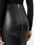 SKIRT LEATHER PLONGE