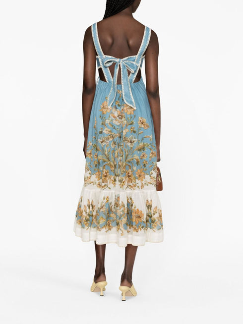 Chintz Tiered Midi Dress