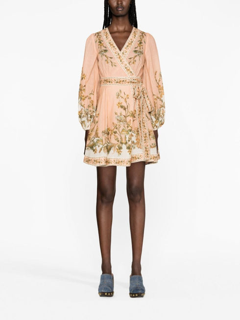 Chintz Wrap Mini Dress