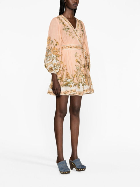Chintz Wrap Mini Dress