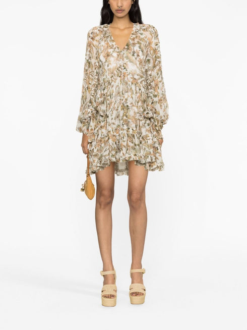 Chintz Billow Frill Mini Dress