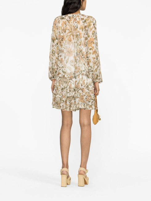 Chintz Billow Frill Mini Dress