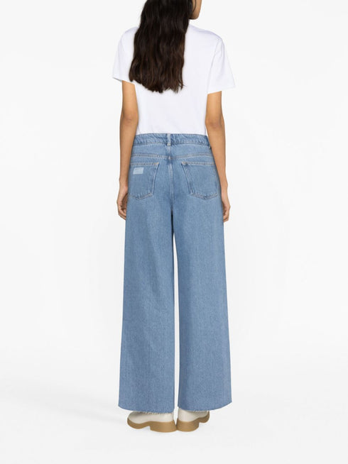 Heavy Denim Wide Drawstring Jeans