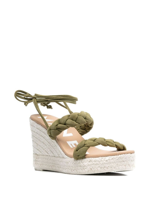 two braided bands wedge espadrilles