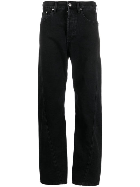 TWISTED DENIM CHINO TROUSERS