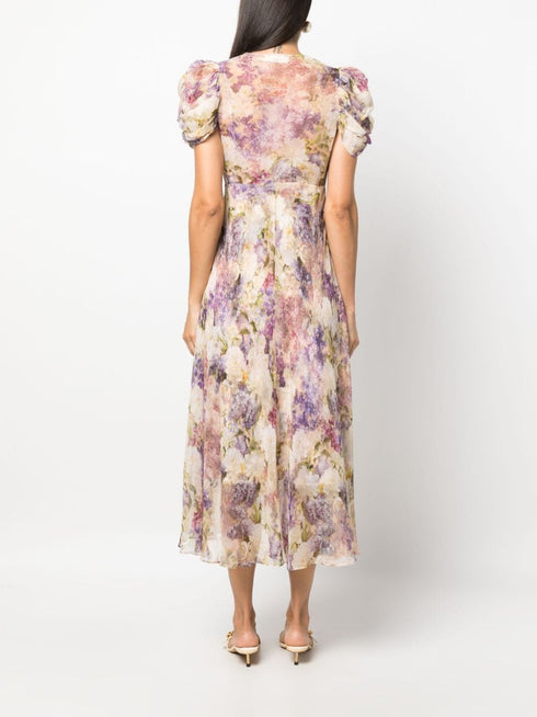 Lyrical Gather Sleeve Midi