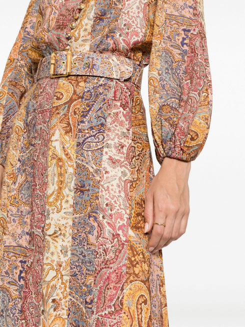 Luminosity A-line Midi Skirt