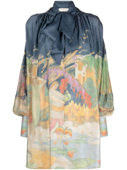 Lyrical Barrel Mini Dress