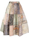 Lyrical Book Print Midi Skirt