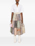 Lyrical Book Print Midi Skirt