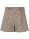 PRINCE OF WALES PLEATED SHORTS