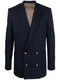 TWILL DB BLAZER JACKET W/ MONOGRAM LINING